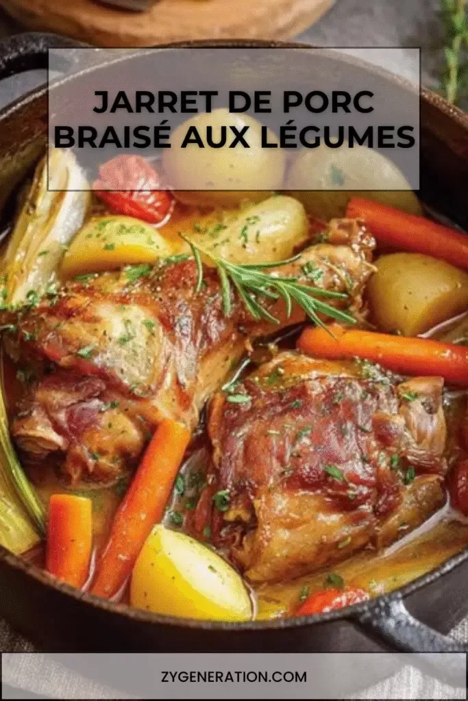 Recette rapide jarret de porc