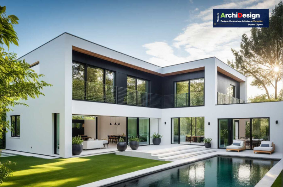 Extension moderne toit plat