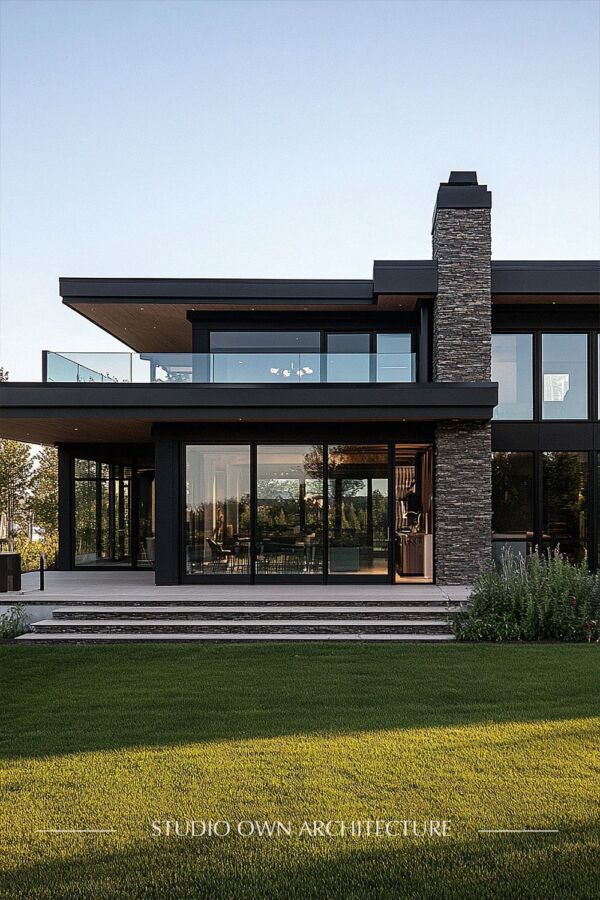 Extension moderne toit plat