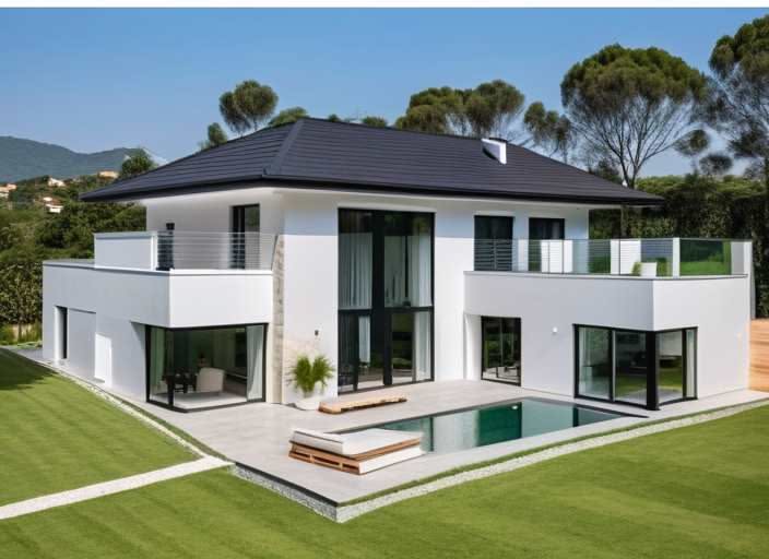 Extension moderne toit plat