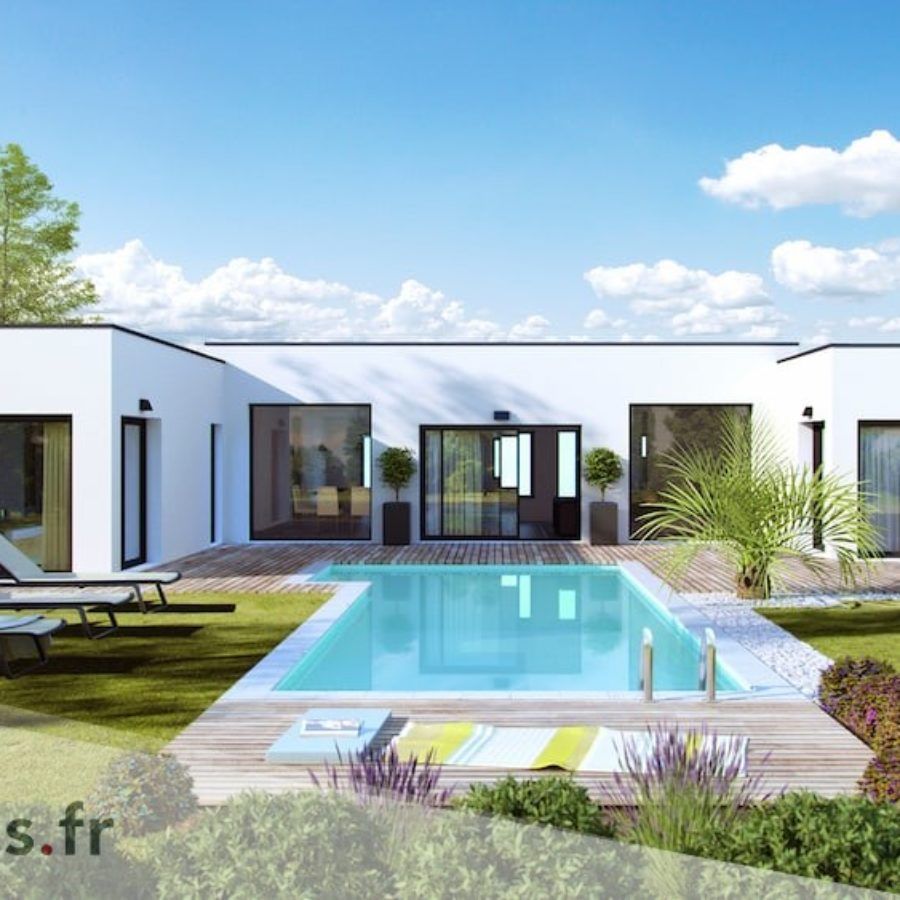 Extension moderne toit plat
