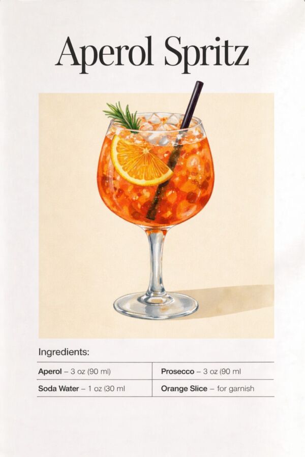 Cocktail spritz apéritif