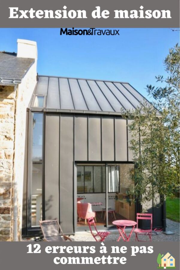 Extension moderne sur maison traditionnelle