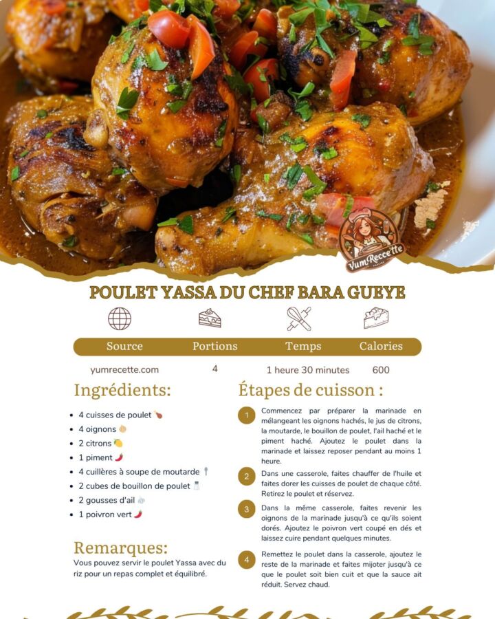 Plat traditionnel sénégalais yassa