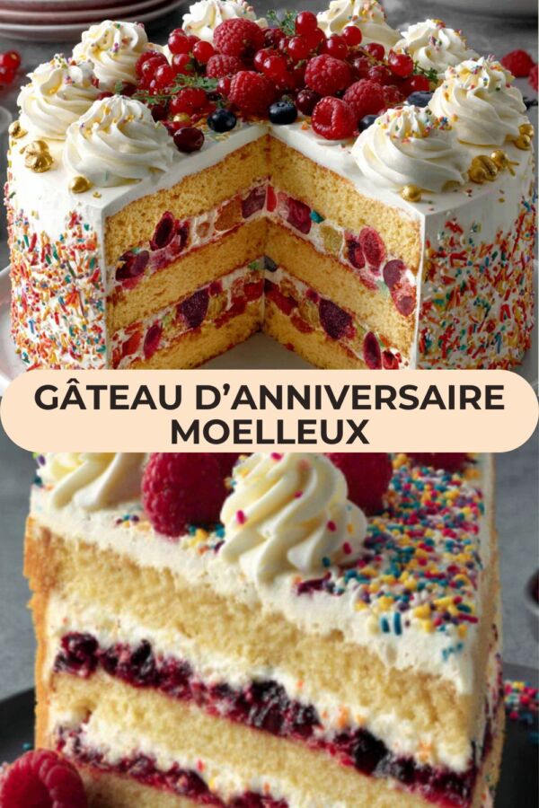gâteau d'anniversaire réussi