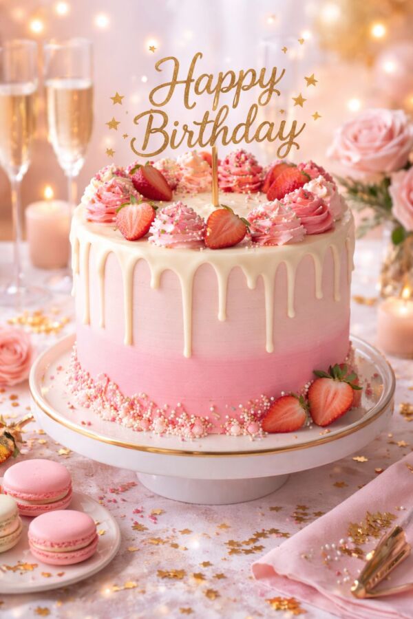 gâteau d'anniversaire réussi