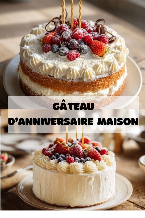 gâteau d'anniversaire réussi