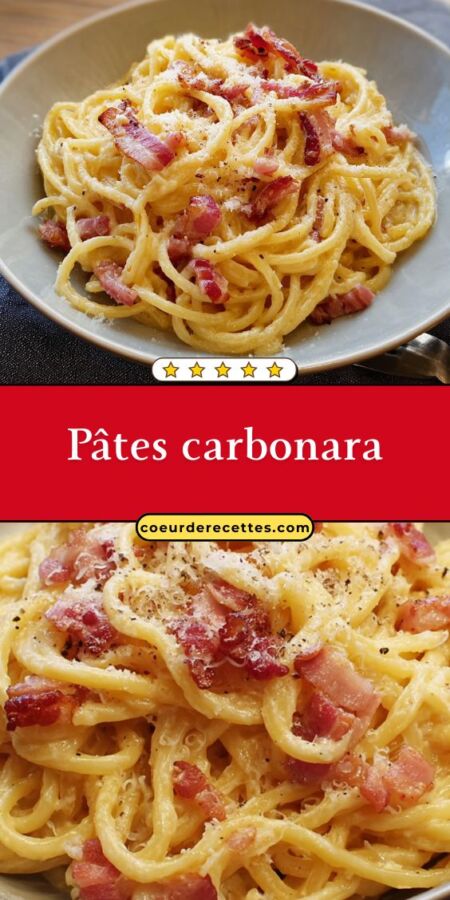 Recette authentique de carbonara