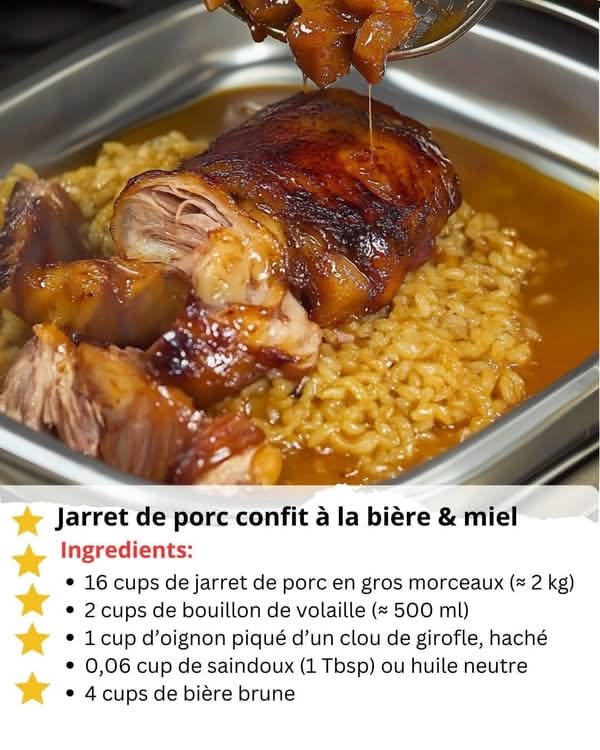 Recette jarret de porc savoureuse