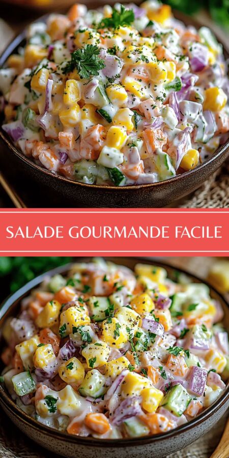 Salade estivale colorée