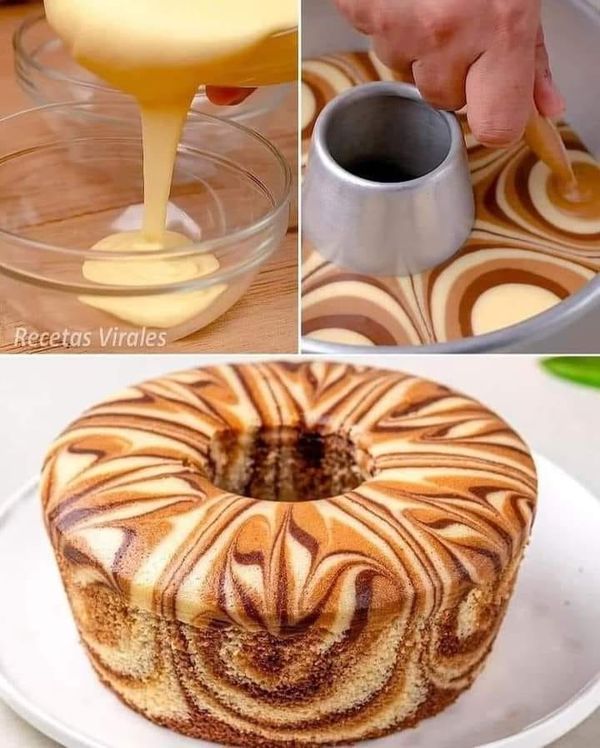 Gâteau marbré maison