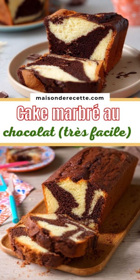 Gâteau marbré maison