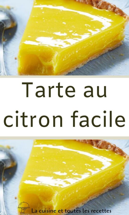 Tarte au citron légère