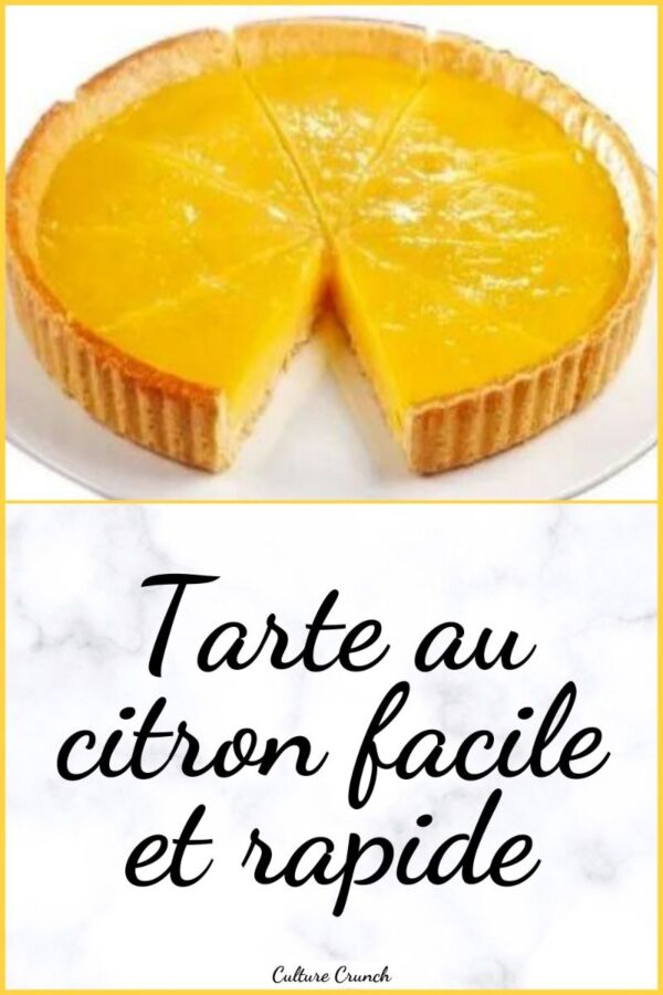 Tarte au citron légère