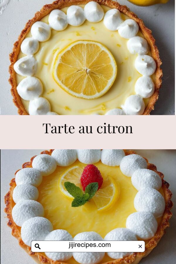 Tarte au citron légère