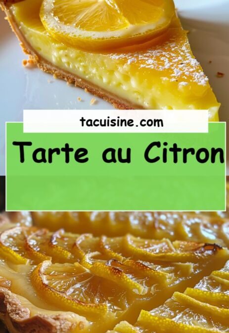 Recette facile et légère de tarte au citron pour tous les jours