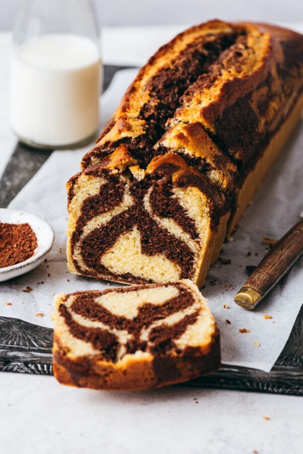 Gâteau marbré moelleux