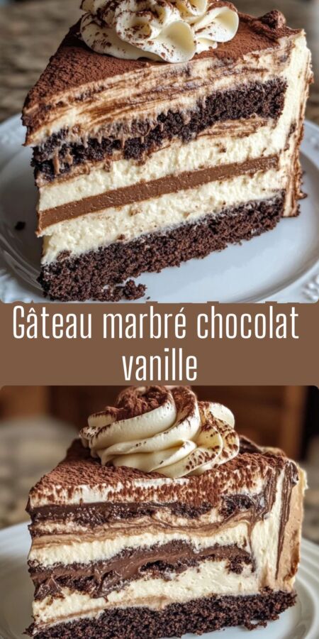 Gâteau marbré moelleux