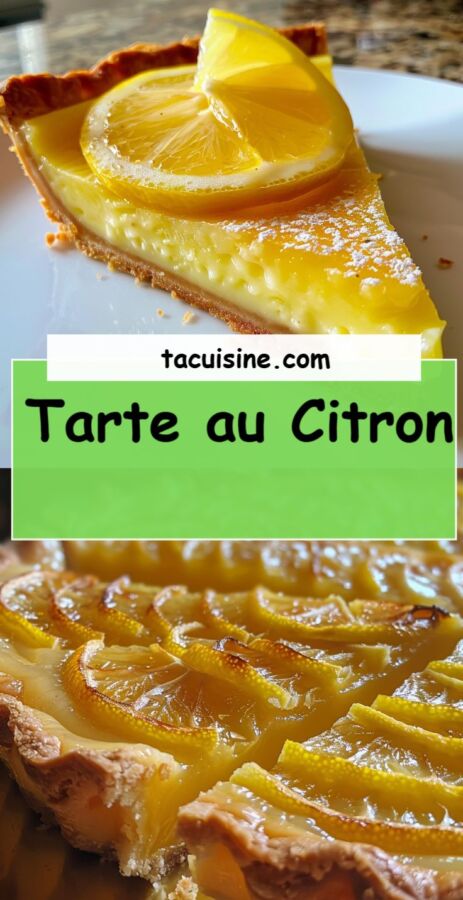 Tarte citron légère