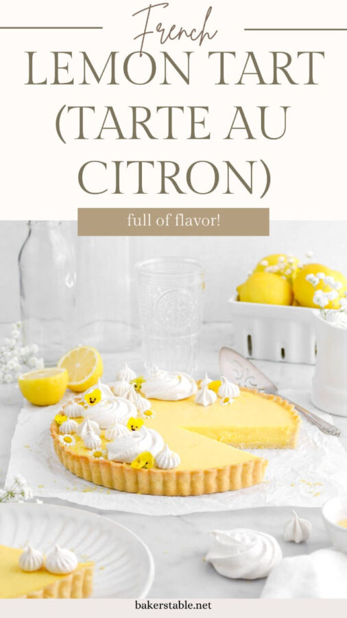 Tarte citron légère