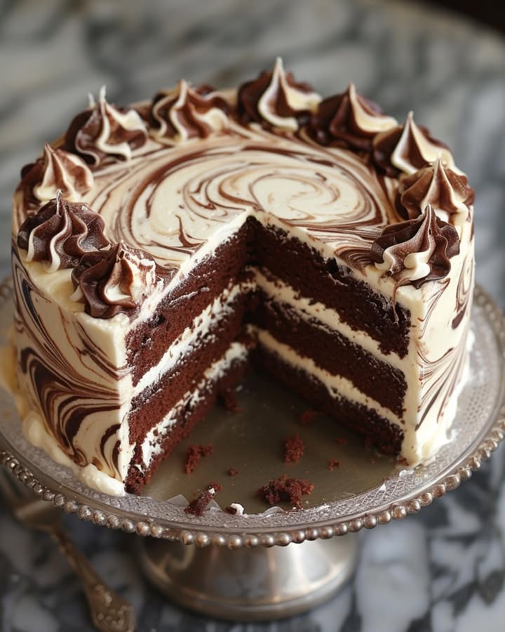 Recette facile gâteau marbré